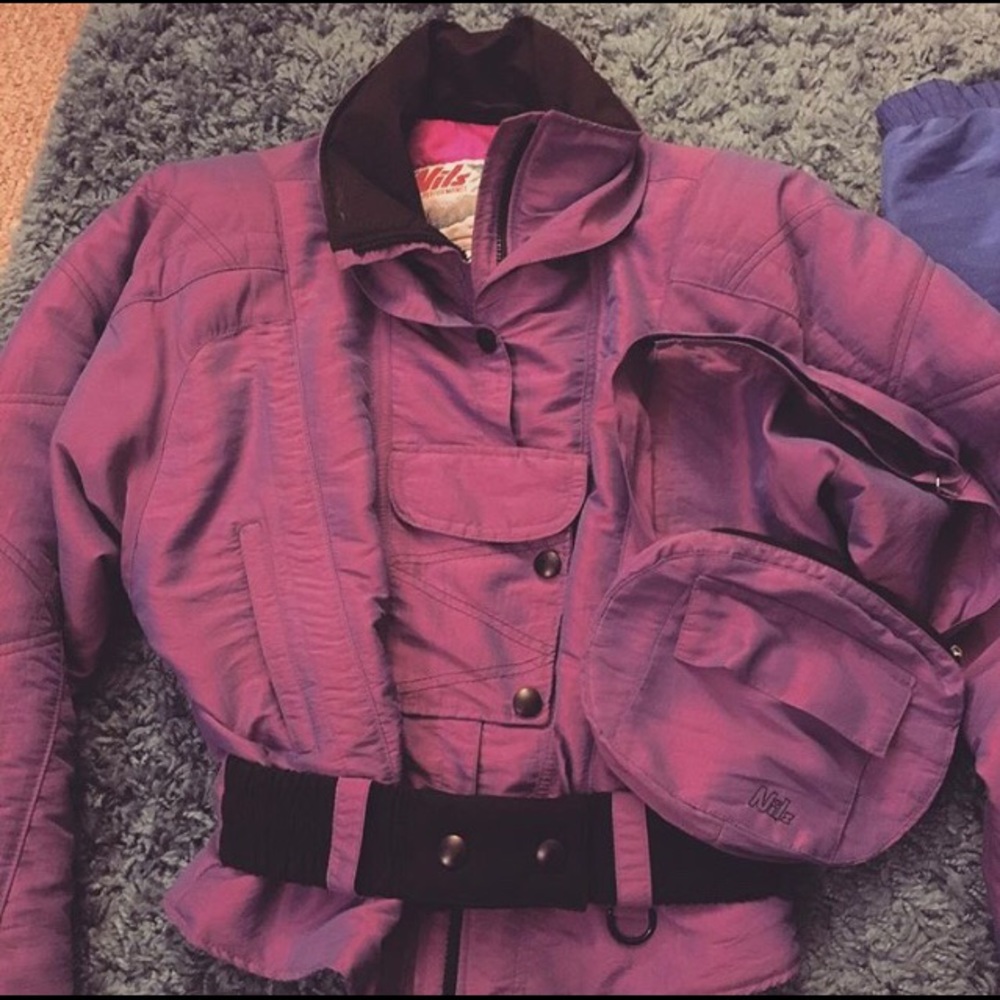 Vintage NILS Ski Jacket & Matching Waist Pouch